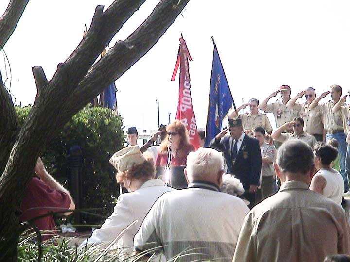 Barbara McGillicuddy at 2005 Titusville Memorial Day Services